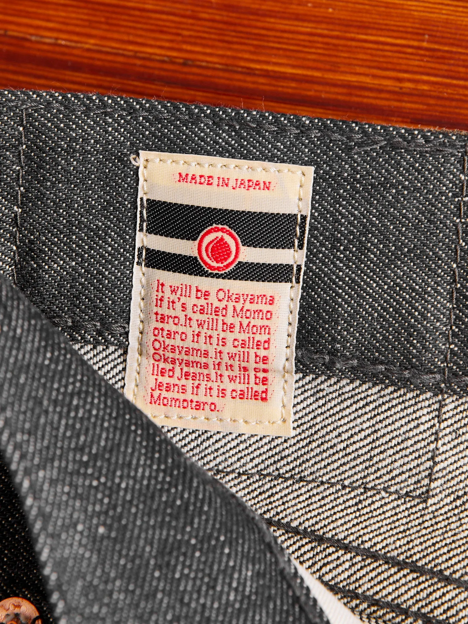 0306-70G 14oz Grey Selvedge Denim - Tight Tapered Fit