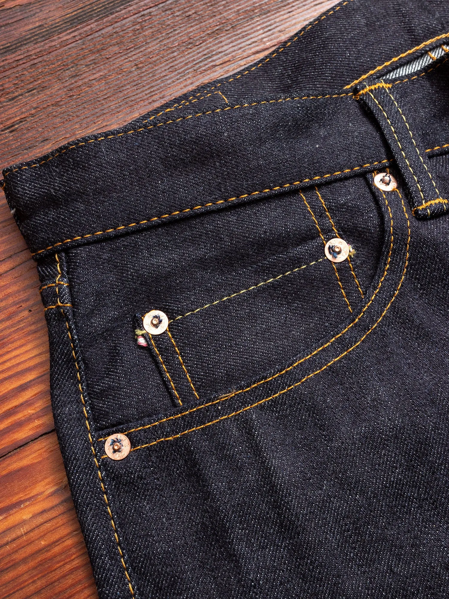 0605-12 12oz Selvedge Denim - Natural Tapered Fit