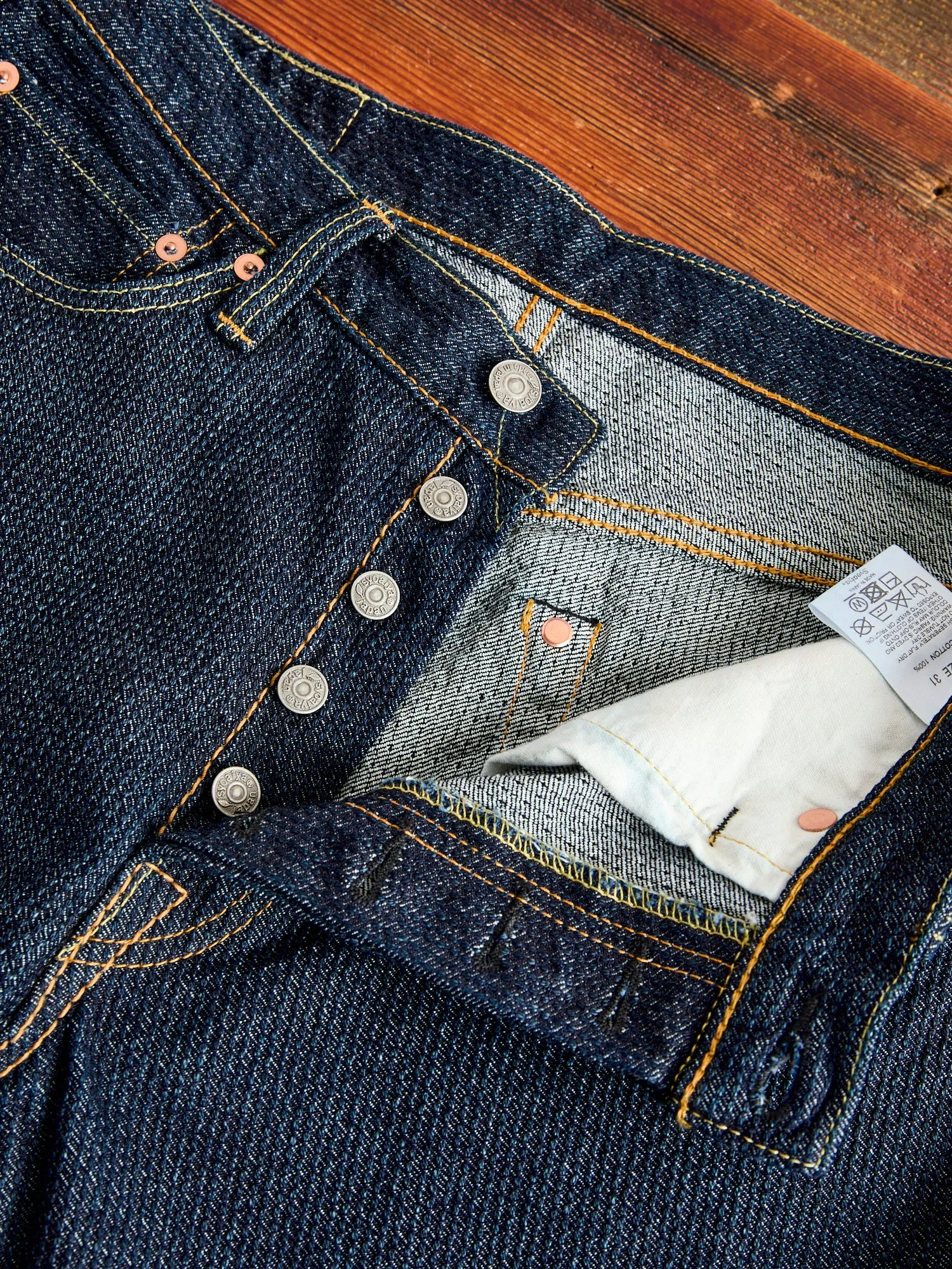 1170-2-ID Indigo Sashiko Denim - Relaxed Tapered Fit