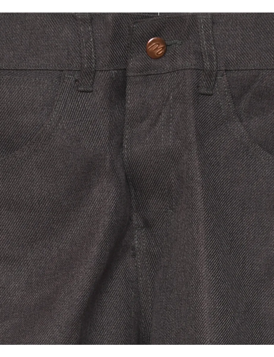 1970s Dark Grey Wrangler Trousers - W30 L27