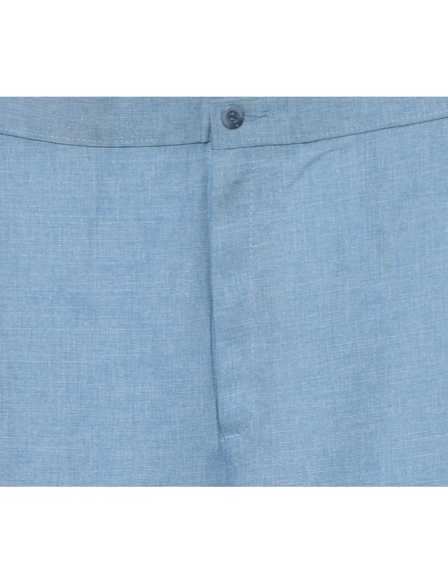 1970s Light Blue Trousers - W30 L32