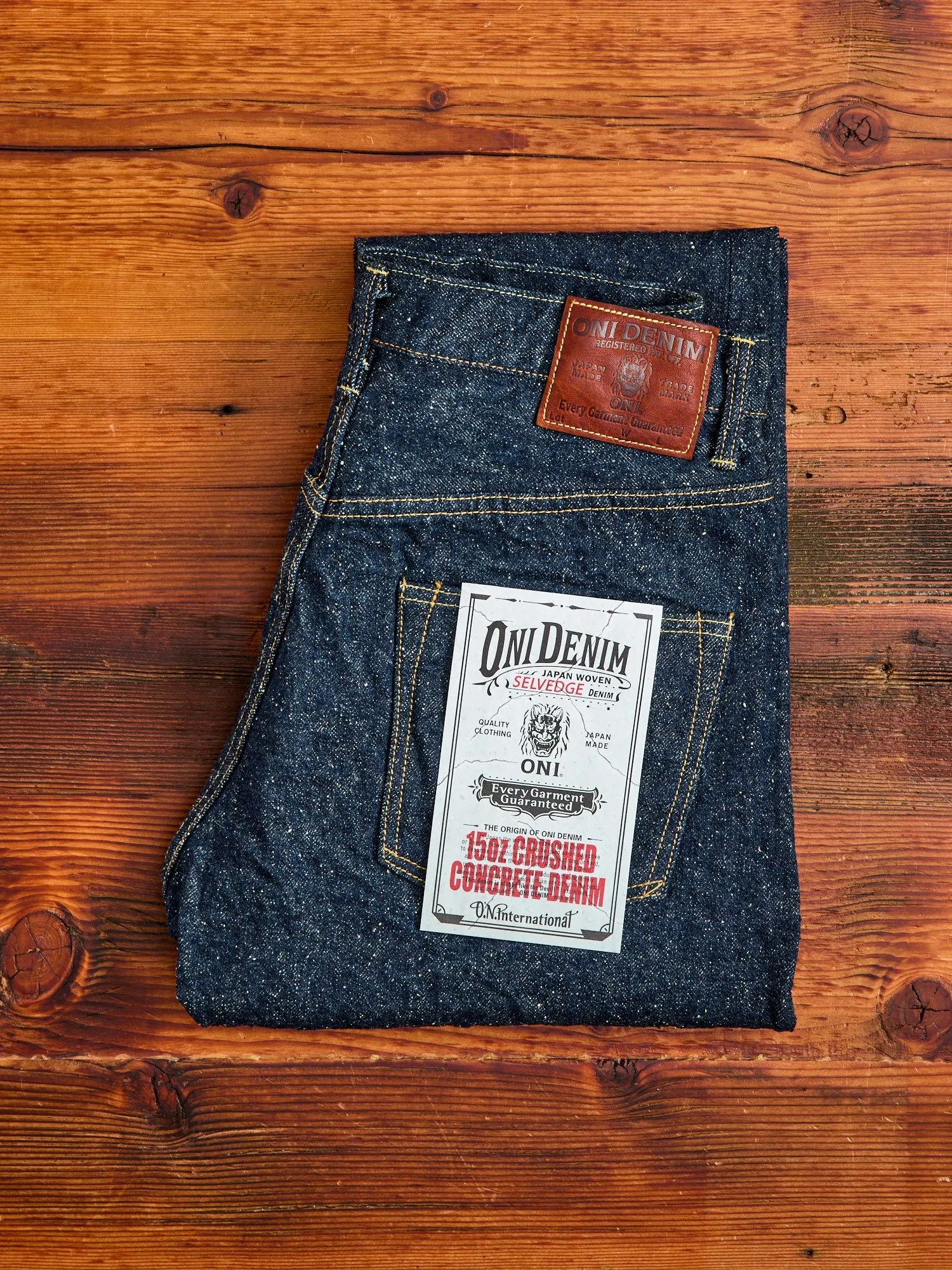 902-CCD "Crushed Concrete" 15oz Selvedge Denim - High Tapered Fit