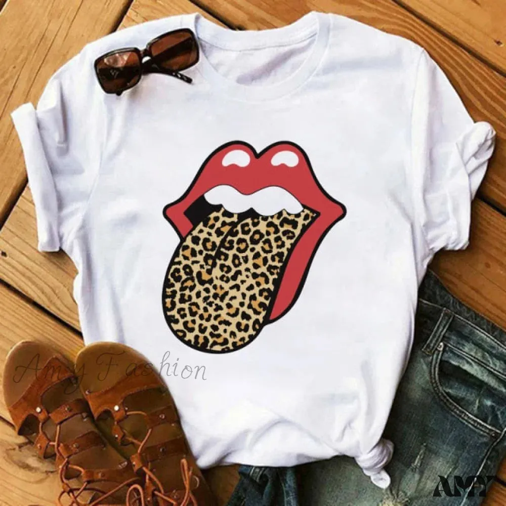 Amy Fashion - Mouse Female Casual White Harajuku T-Shirt