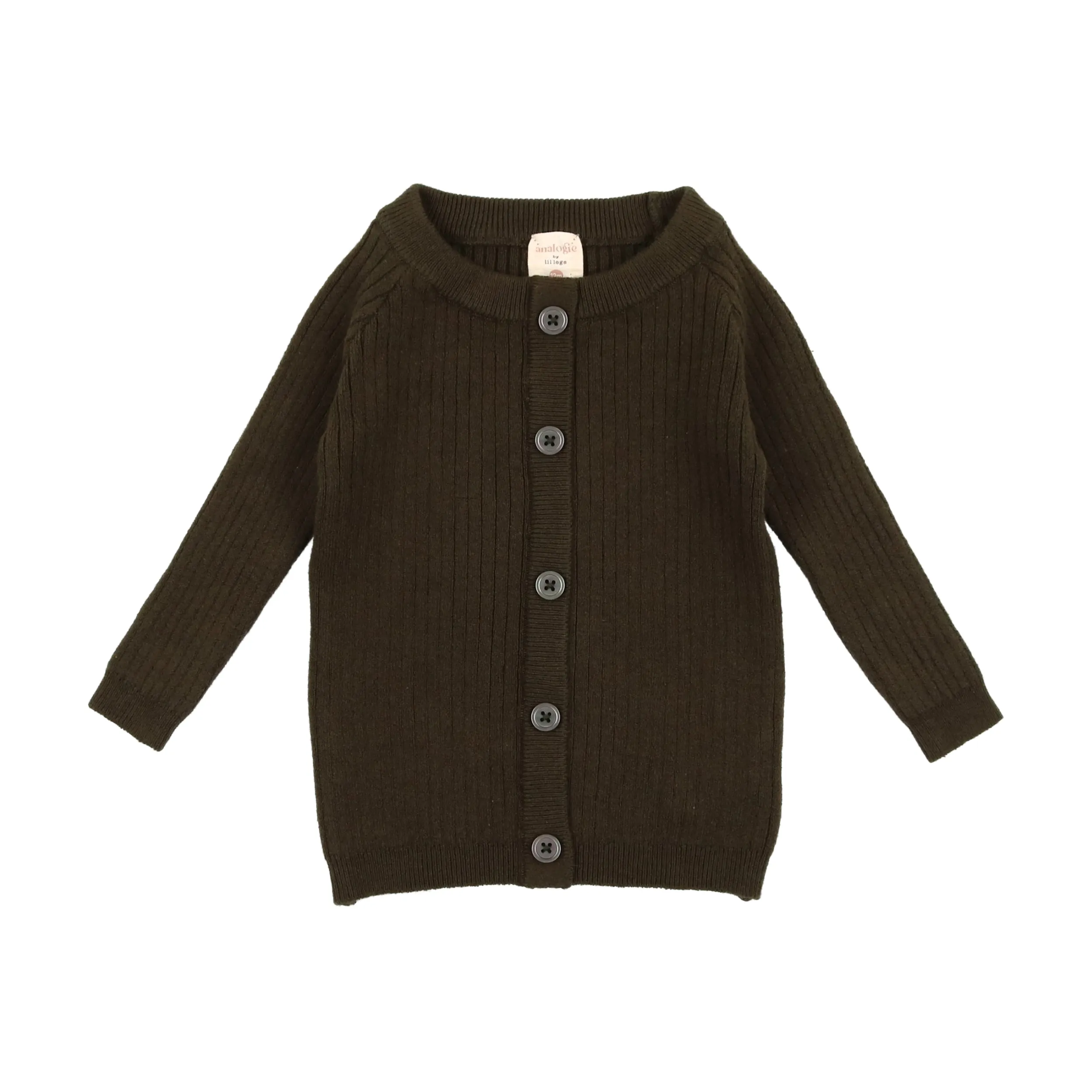 Analogie Knit Boys Sweater - Dark Olive