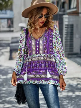 Bohemian Leisure Vacation Top Shirt