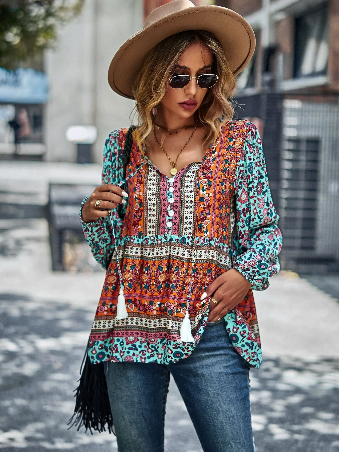 Bohemian Leisure Vacation Top Shirt