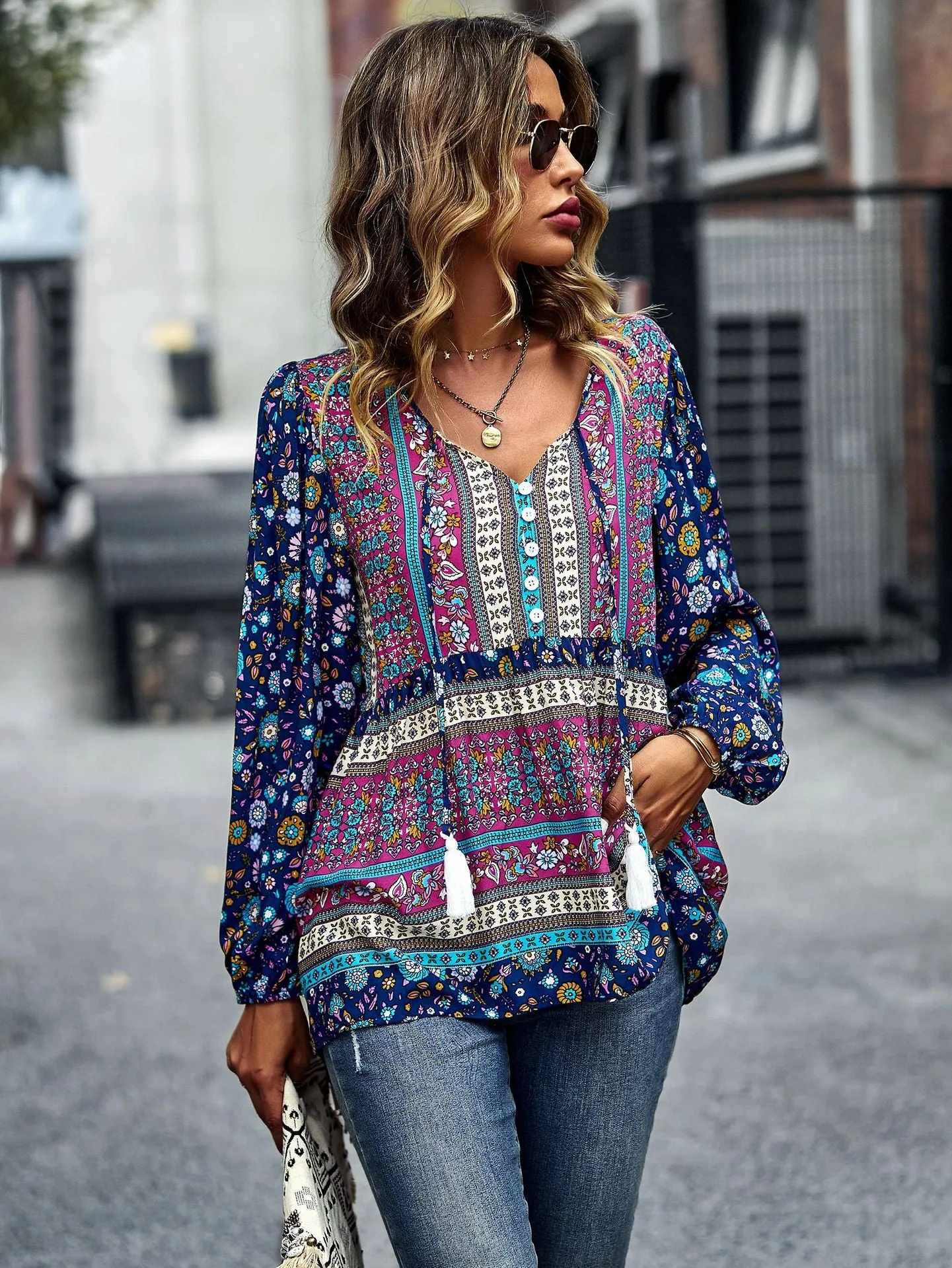 Bohemian Leisure Vacation Top Shirt