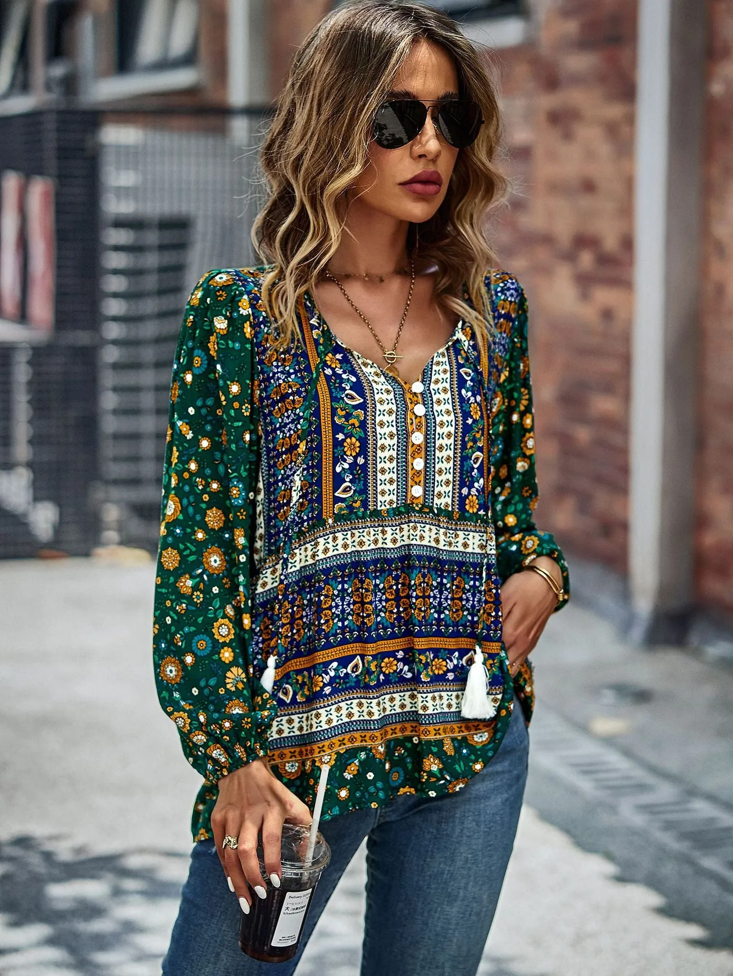 Bohemian Leisure Vacation Top Shirt