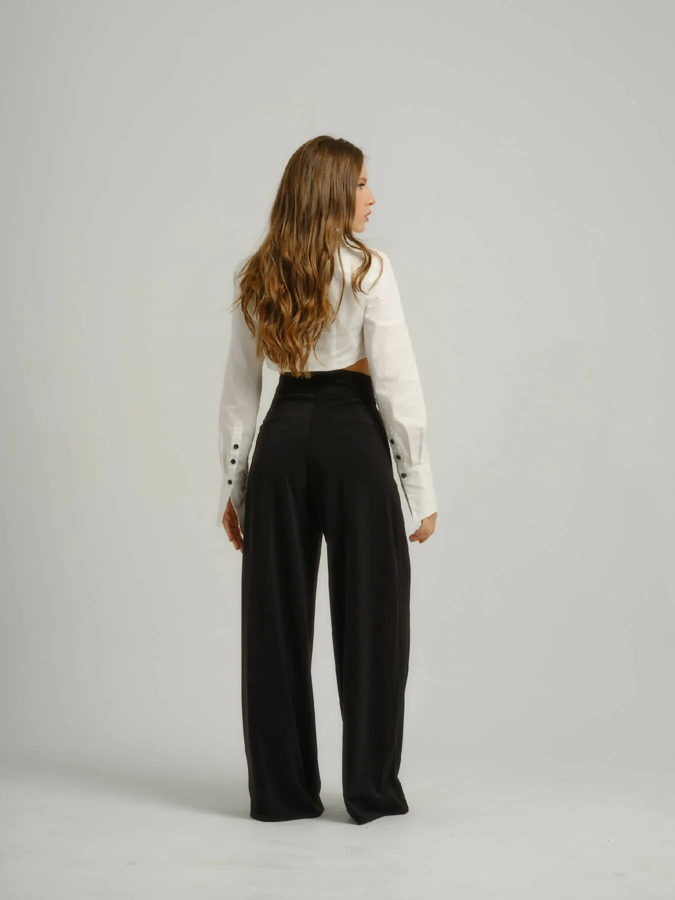 Born to Run High-Waist Wide-Leg Trousers