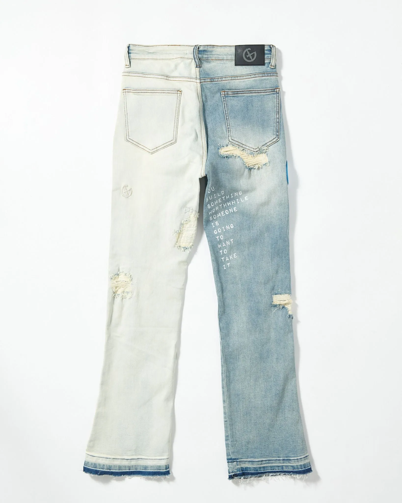 BRICK BY BRICK STACKED DENIM (BLUE STONE)