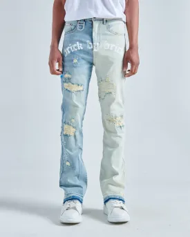 BRICK BY BRICK STACKED DENIM (BLUE STONE)