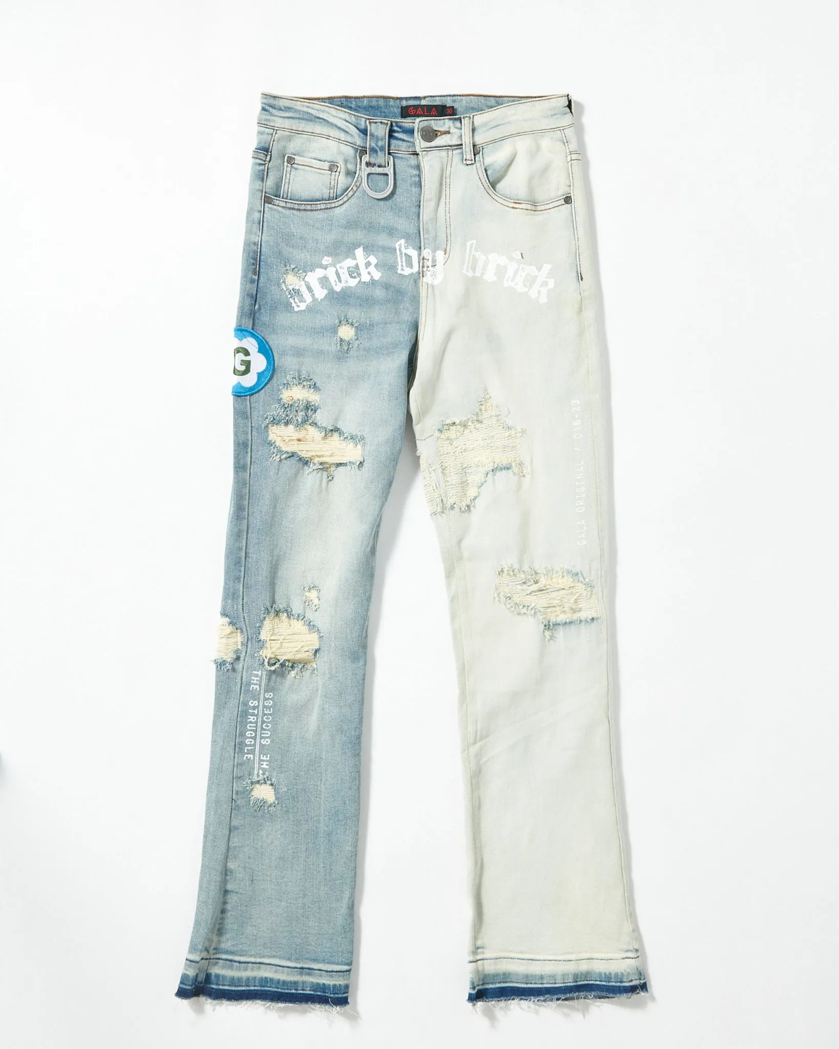 BRICK BY BRICK STACKED DENIM (BLUE STONE)