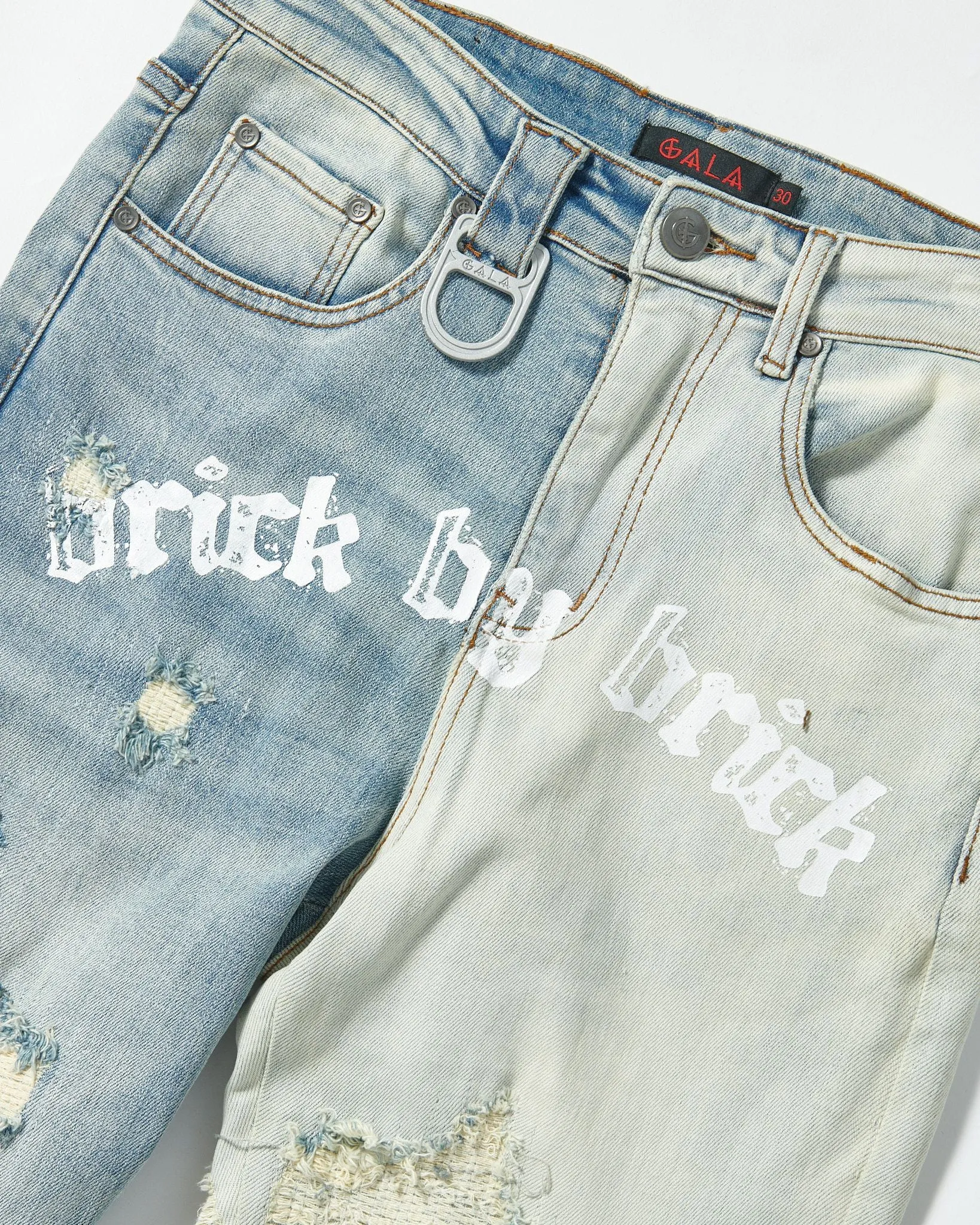 BRICK BY BRICK STACKED DENIM (BLUE STONE)