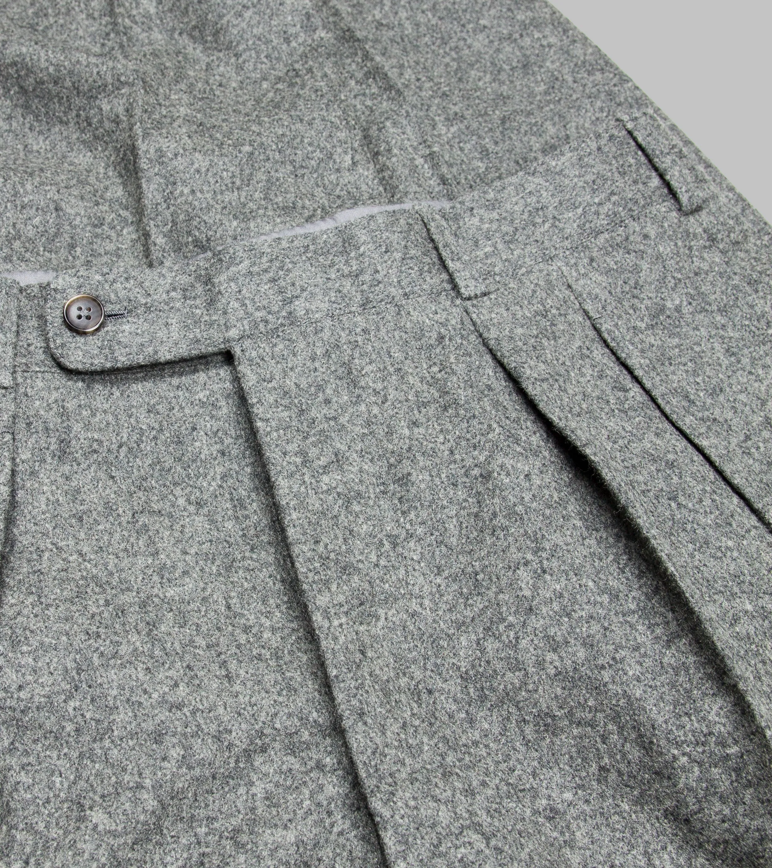 Bryceland's Made-to-Order Winston Trousers Flannel Gray