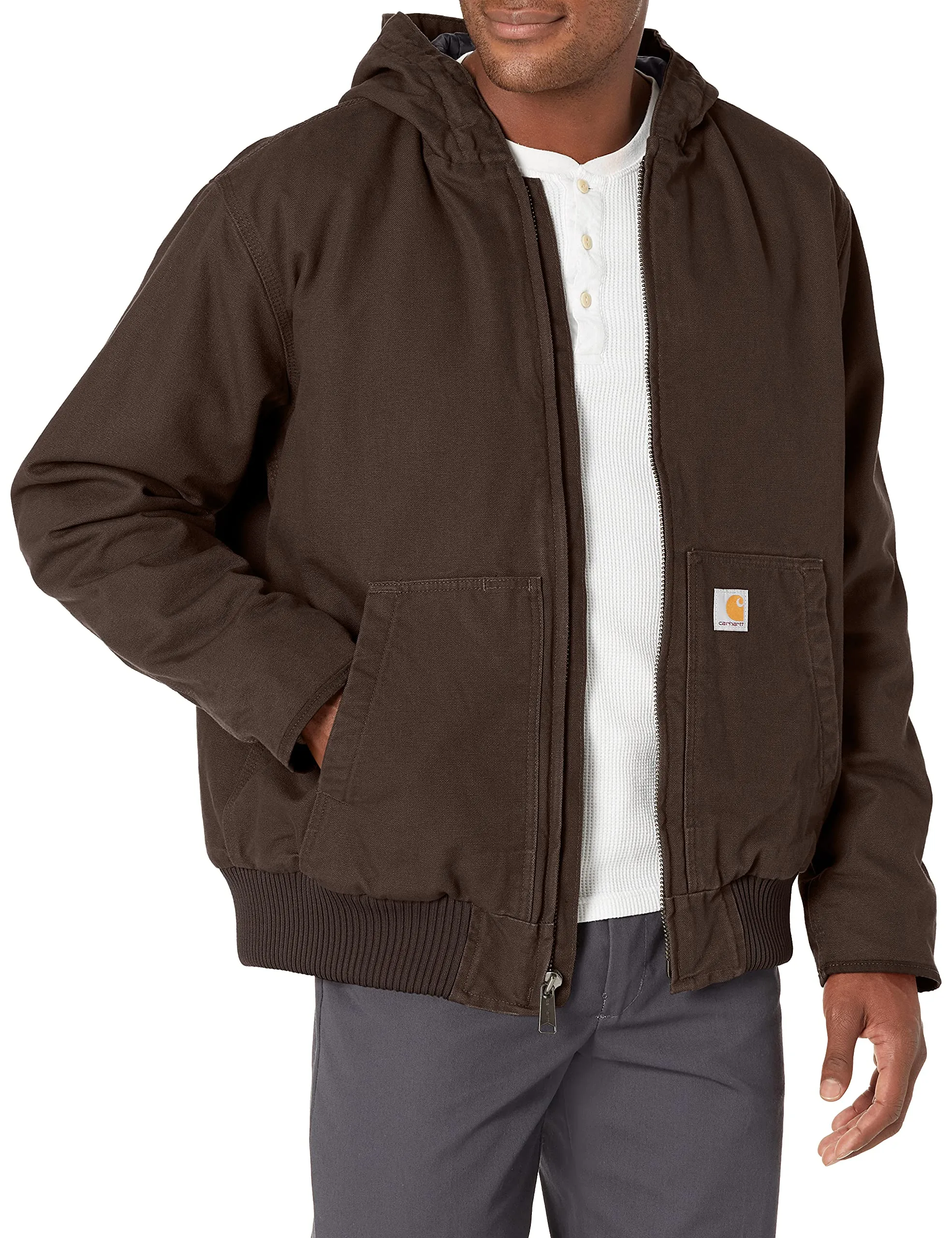 Carhartt 104050 Men's Loose Fit Washed Duck Insulated Active Jacket