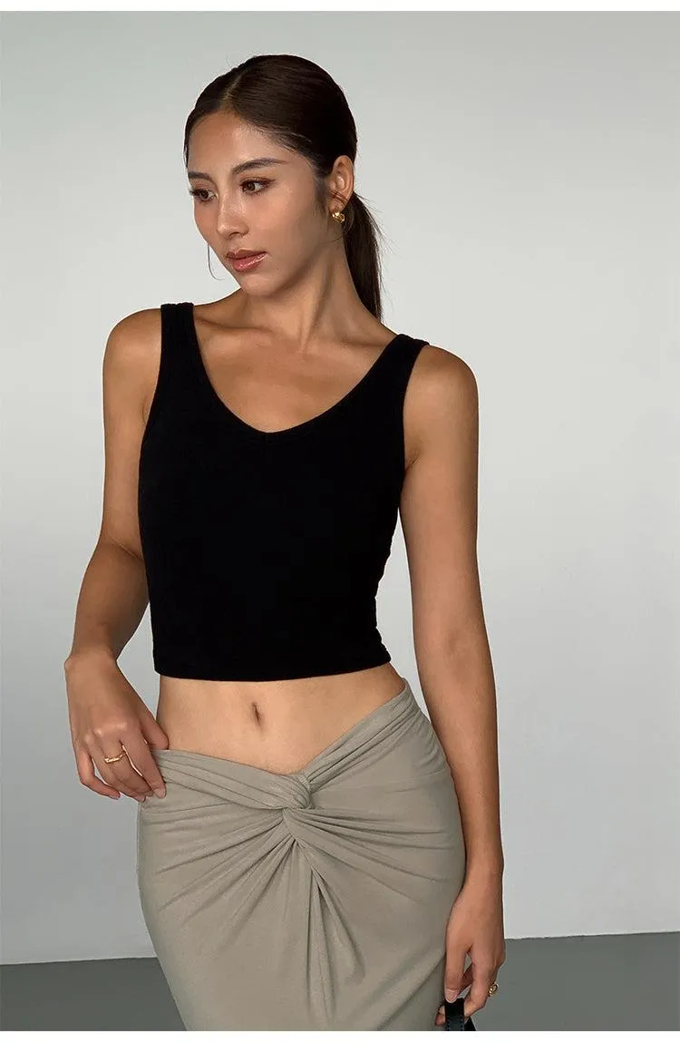 Casual Cropped Tank Tops