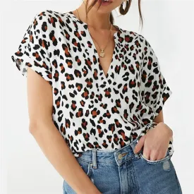 Chiffon Blouse Women Batwing Short Sleeve