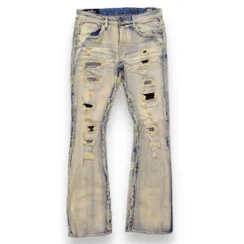 Copper Rivet 'Side Distress' Stacked Denim (DTB) 433077