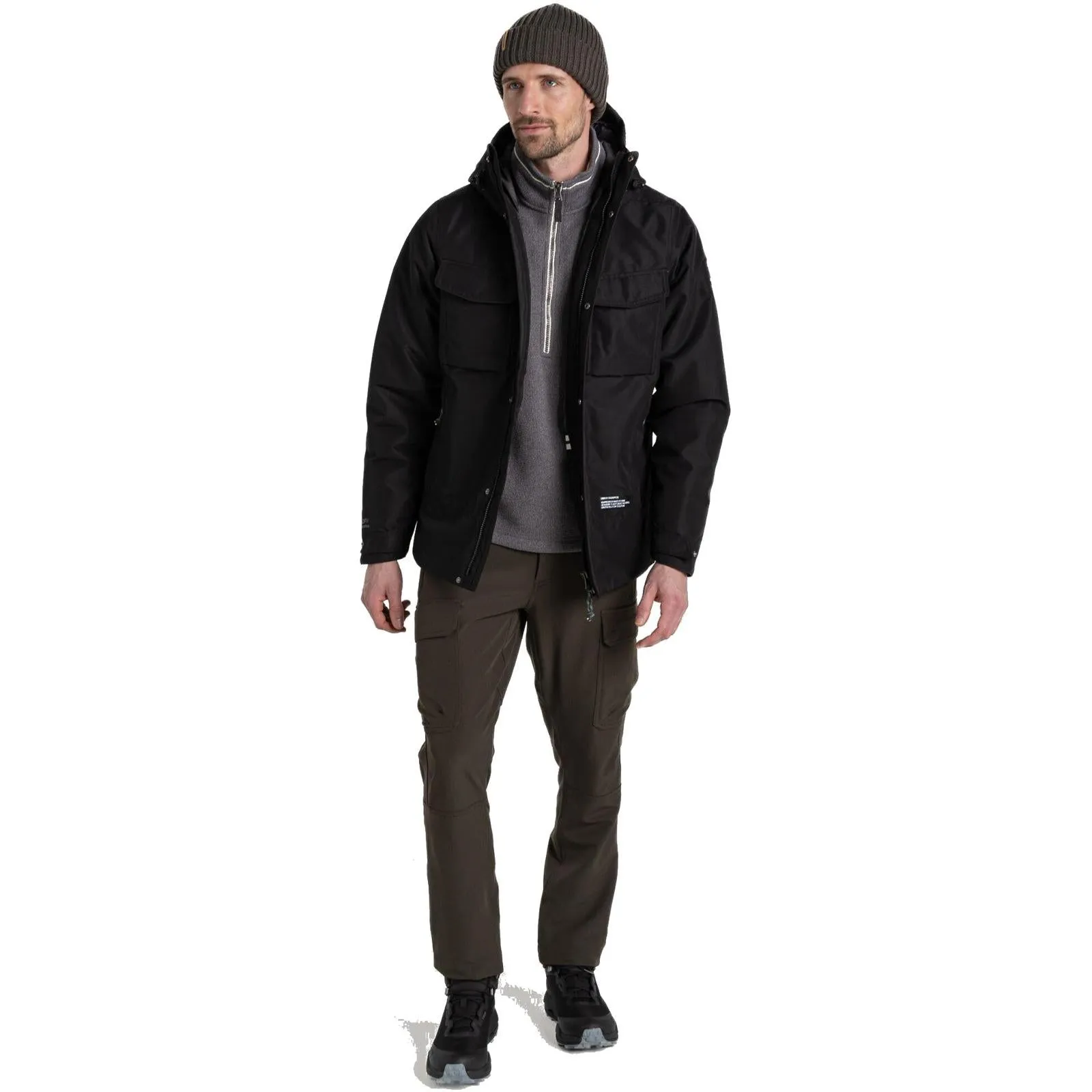 Craghoppers Mens CO2 Renu Arche Waterproof Hooded Jacket