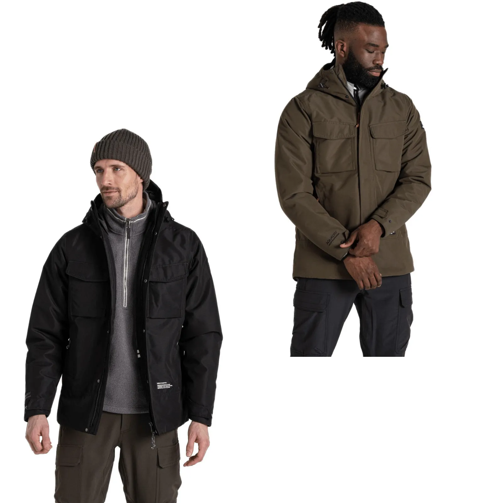 Craghoppers Mens CO2 Renu Arche Waterproof Hooded Jacket