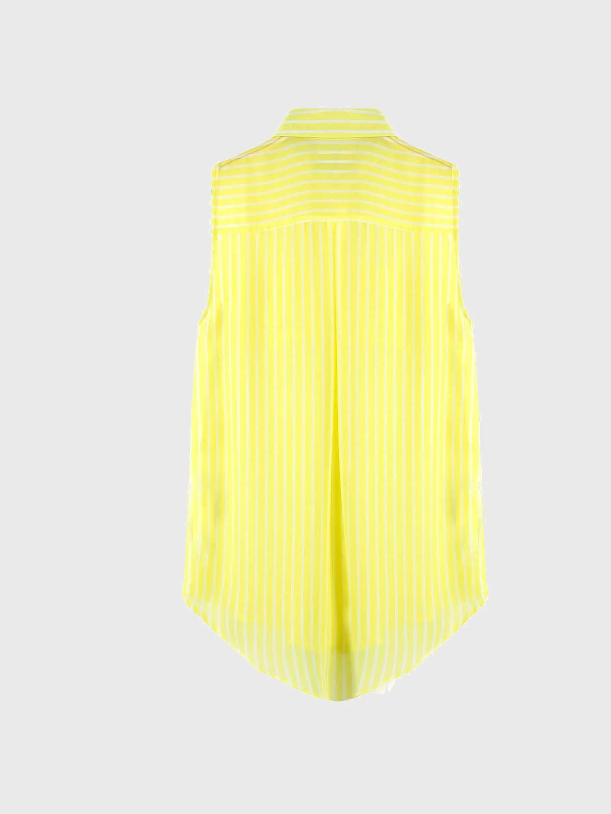 Custom Sleeveless Yellow Blouses