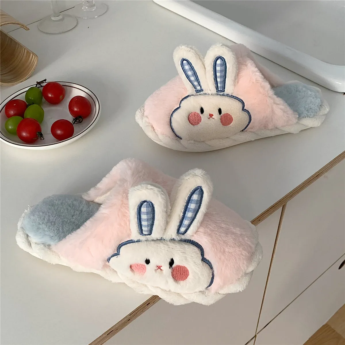 Cute Rabbit Cotton Slippers PL52962