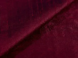 Dark Maroon Plain Bangalore Raw Silk Fabric (Wholesale)