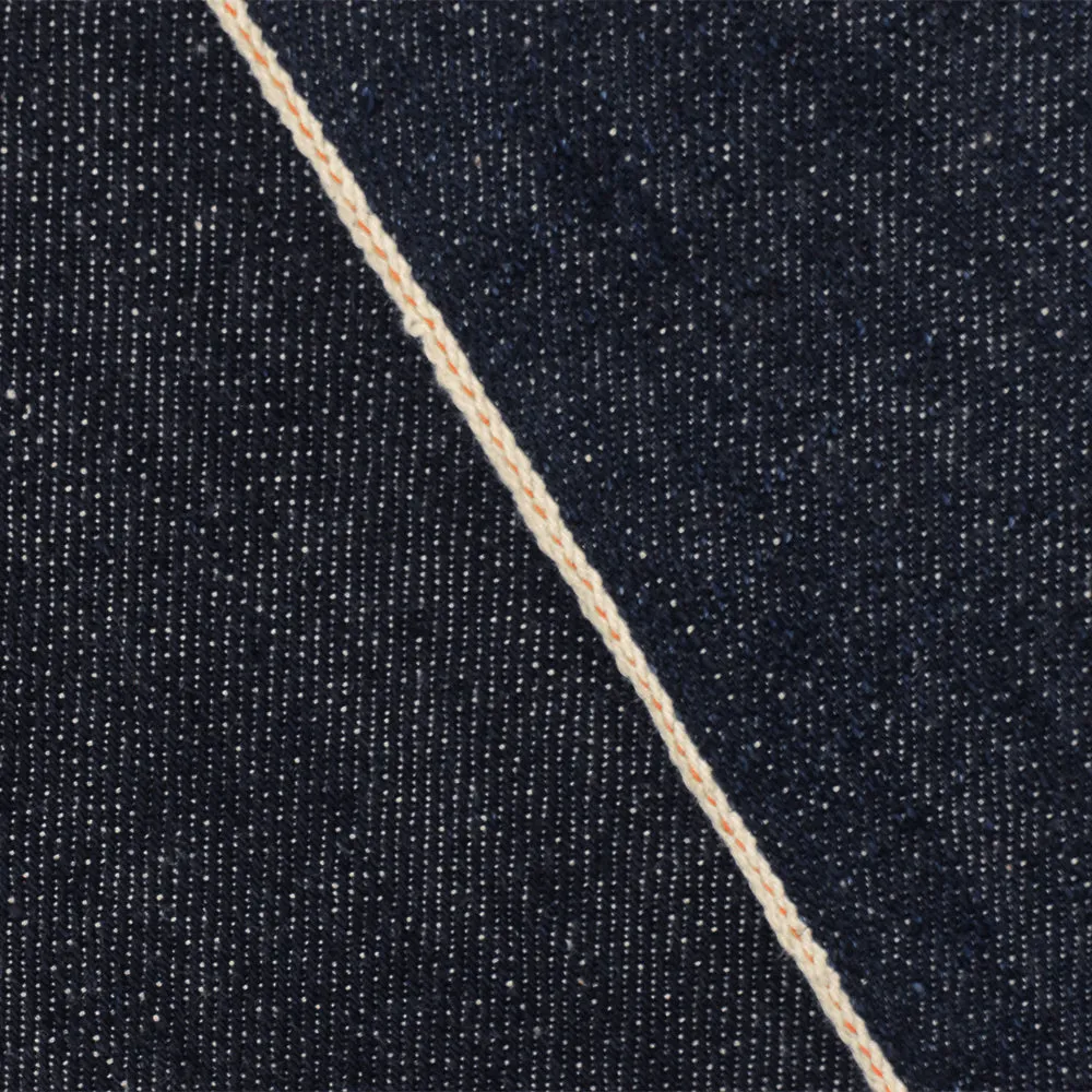 Dark Navy-White-Yellow 12 oz. Cotton Japanese Selvedge Denim Fabric