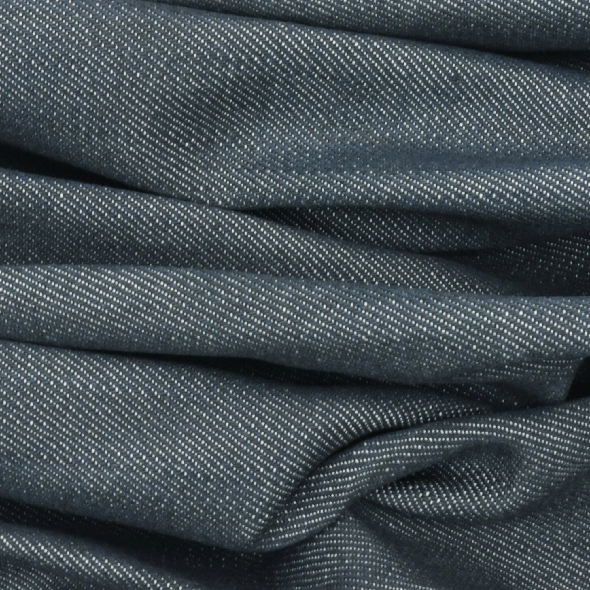 Deep Blue Cotton Japanese Selvedge Slub Denim Fabric