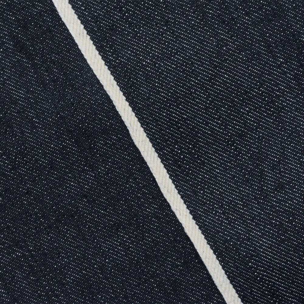 Deep Navy Blue-White 13 oz. Cotton Japanese Selvedge Denim Fabric