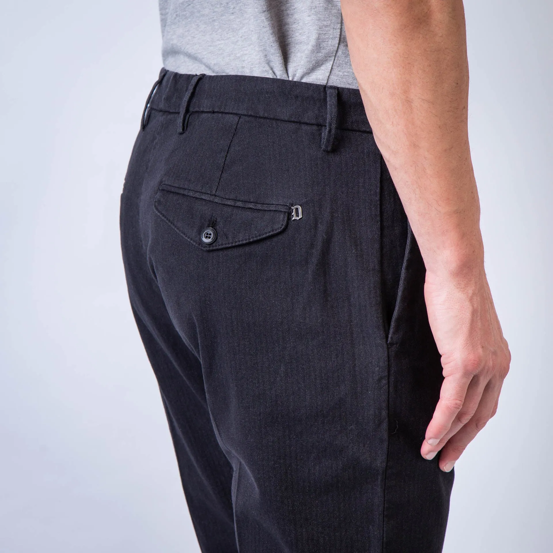 DONDUP TROUSERS UP615 FS0290 PTD 899 NAVY