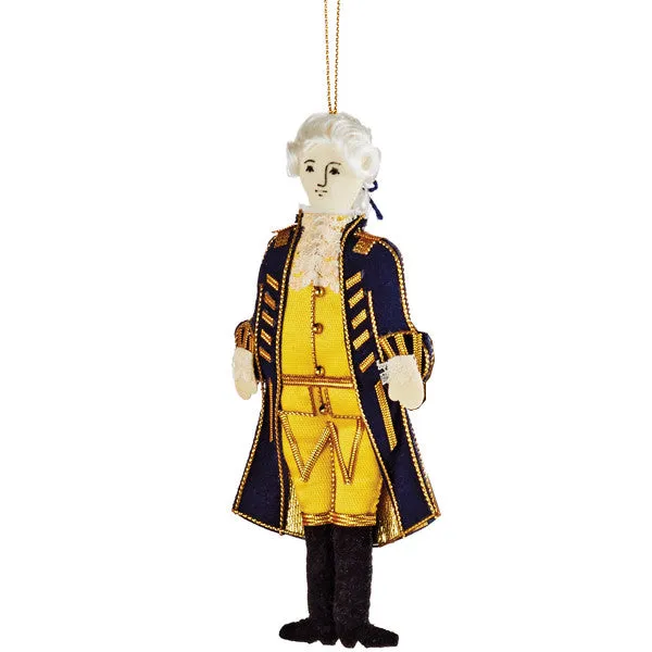 Embroidered George Washington Ornament