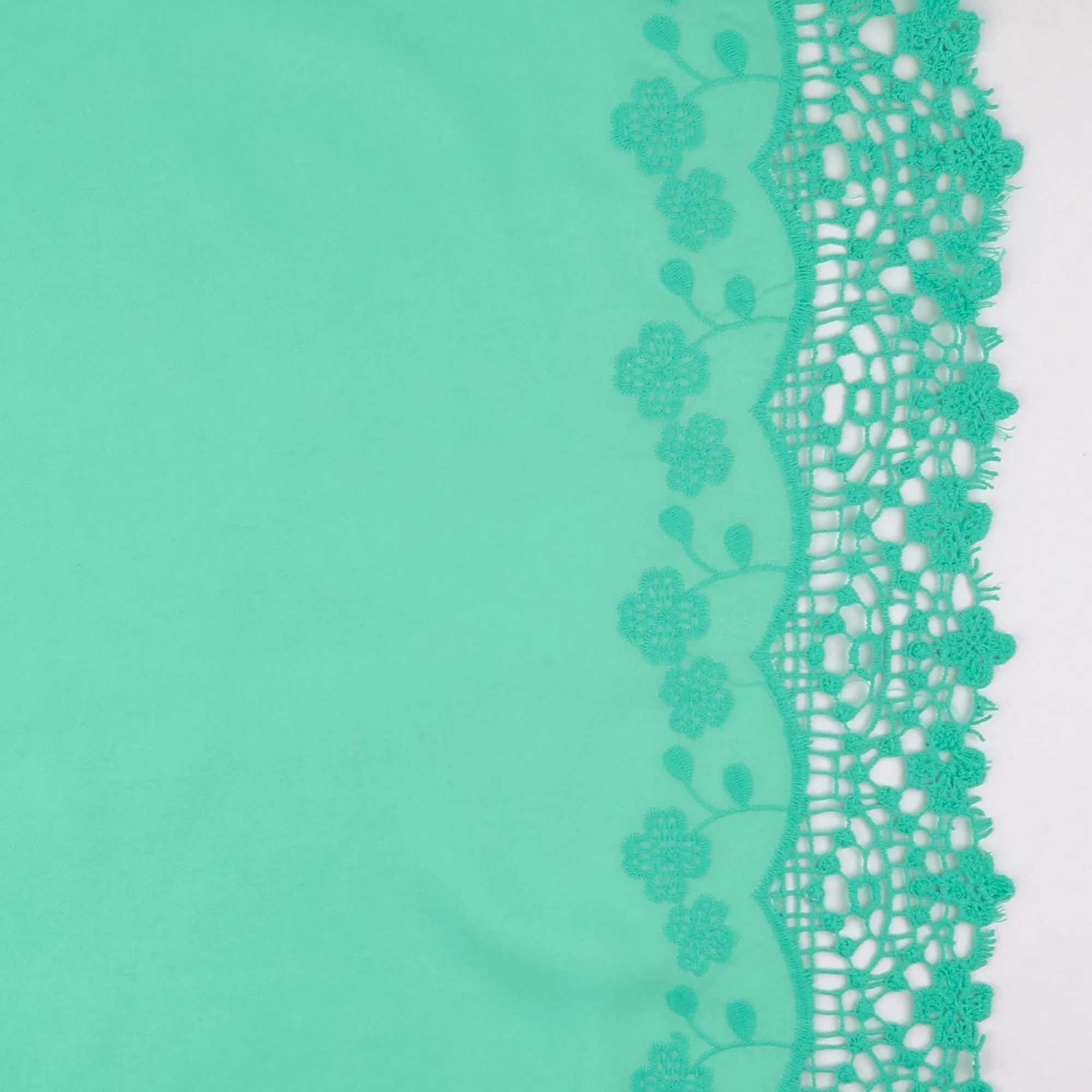 Embroidered Rayon - ADELA - 002 - Aqua