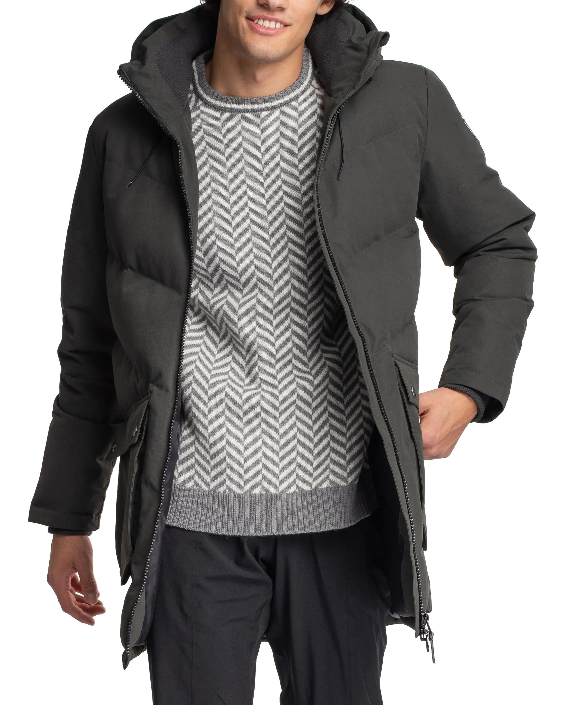 Finse Parkas - Skyggesort - Men