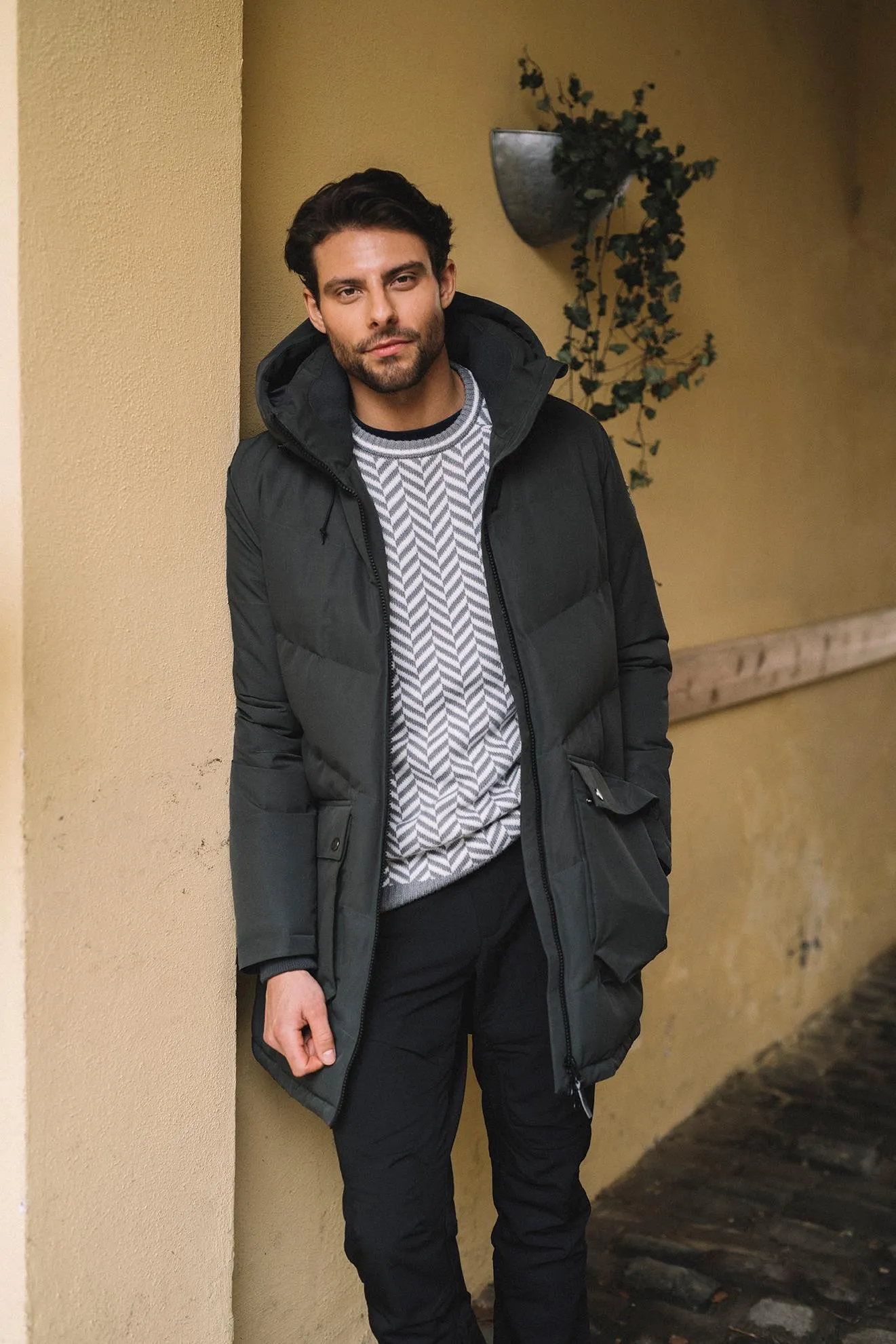 Finse Parkas - Skyggesort - Men