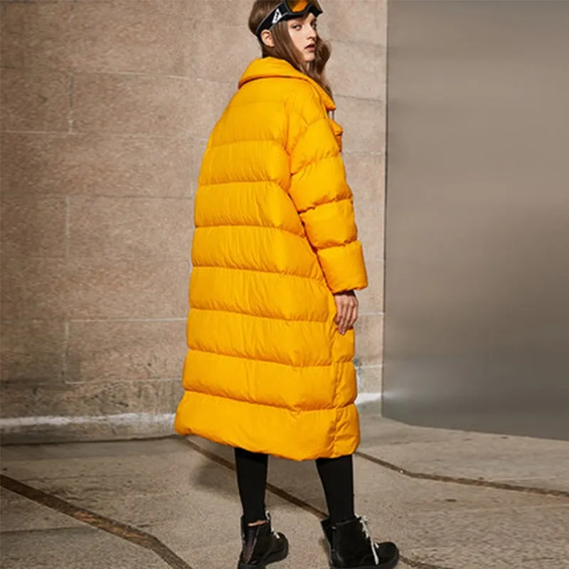 Full Size Hooded Duck Down Parka Coat