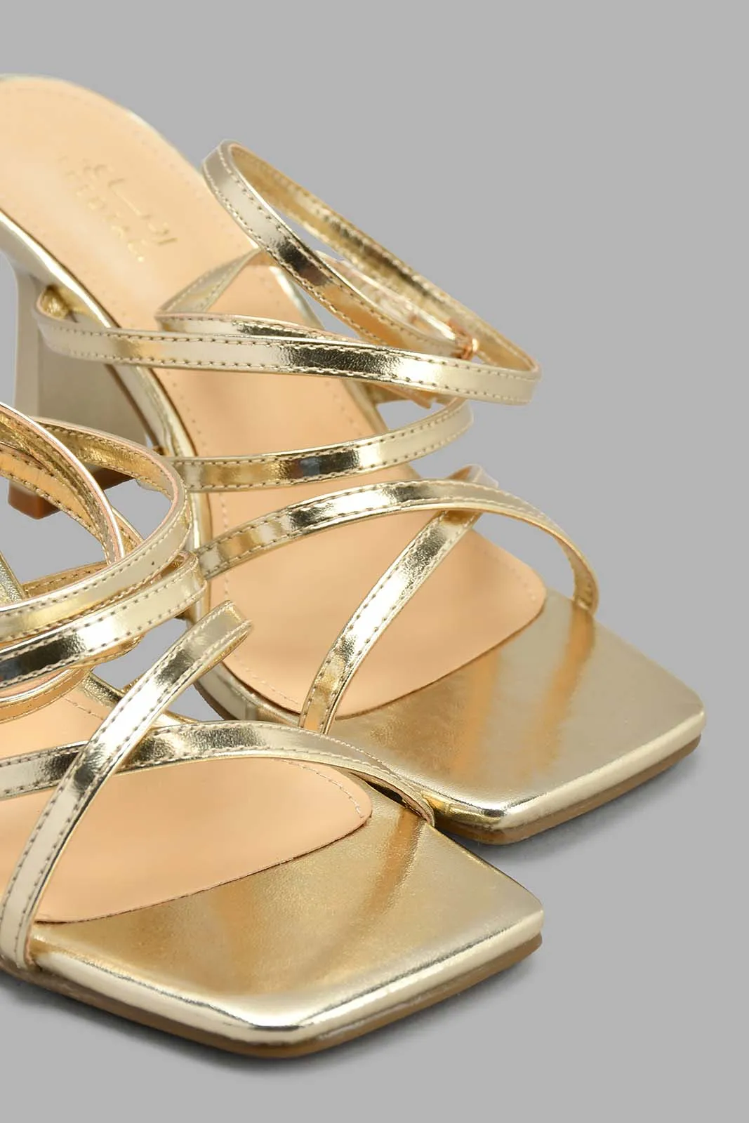 Gold Strappy Sandal