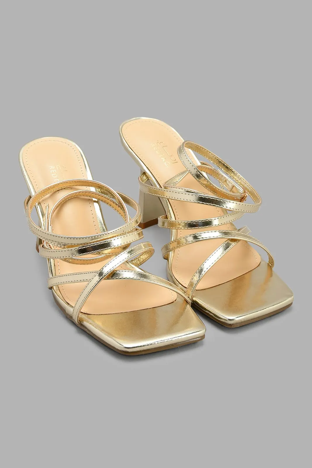 Gold Strappy Sandal