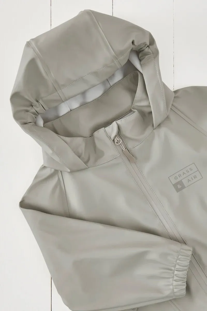 Grass & Air: Geothermal Grey Waterproof Rainster Jacket