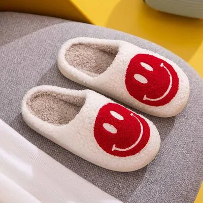 Hazel Blues® |  Melody Smiley Face Cozy Slippers