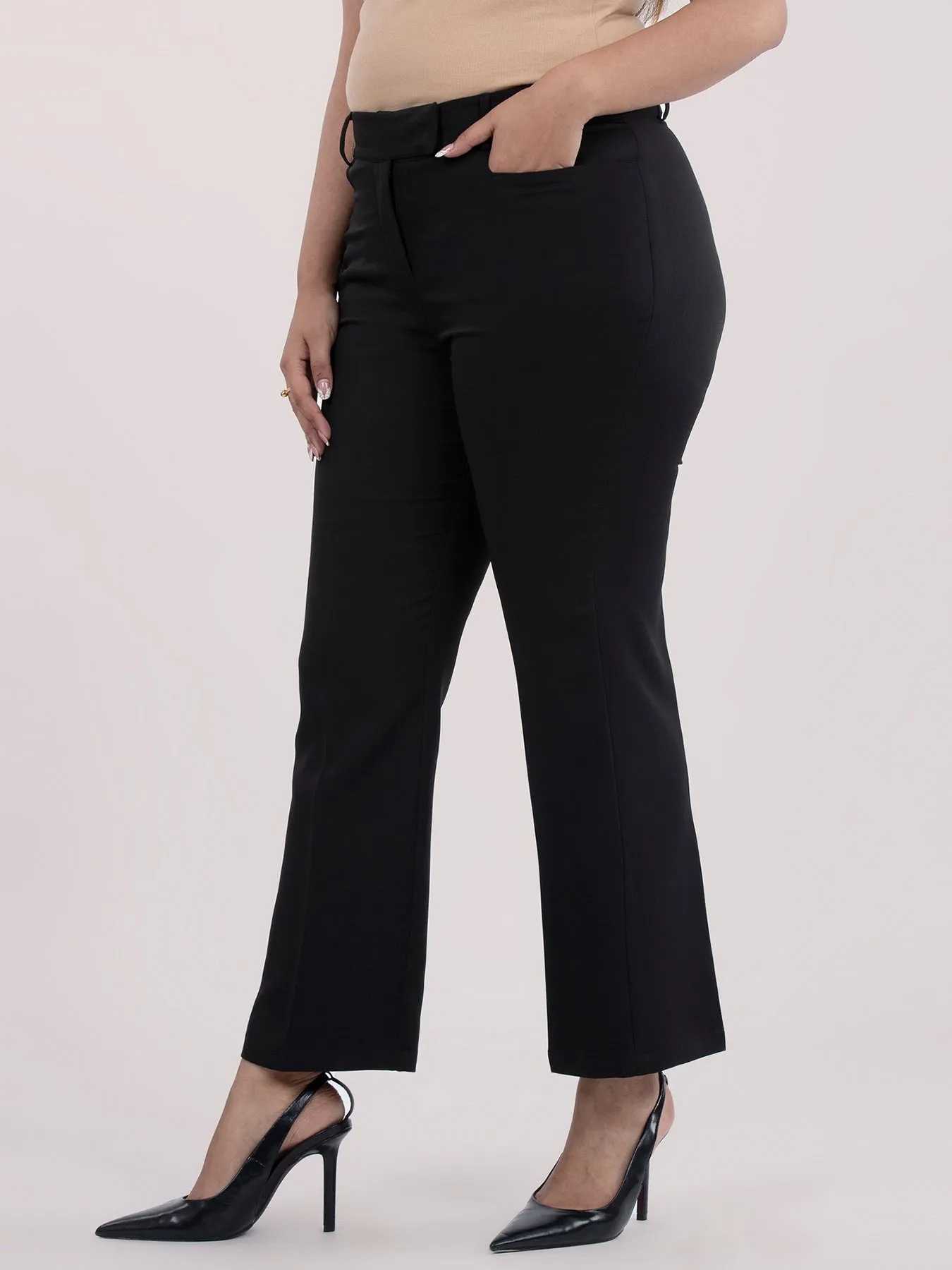 High Waist Pants - Black