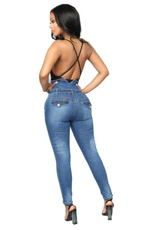 High Waist Stretch Jeans