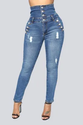 High Waist Stretch Jeans