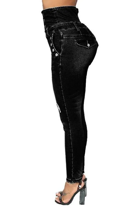 High Waist Stretch Jeans