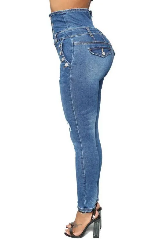 High Waist Stretch Jeans