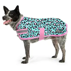 Jeffers Expression Waterproof Ripstop Dog Coat, Party Cheetah