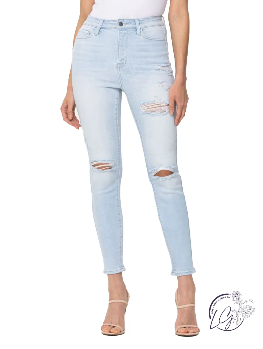 Joanna High-Rise Distressed Skinny by Cello Jeans