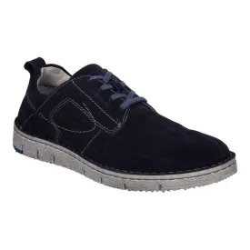 Josef Seibel Ruben 49 Mens Ocean Navy Leather Arch Support Lace Up Shoes