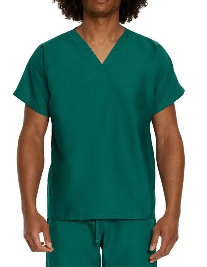 Landau Unisex No Pocket V-Neck Scrub Top