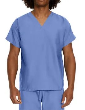 Landau Unisex No Pocket V-Neck Scrub Top